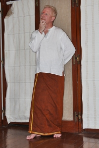 Papa Wearing A Lungi